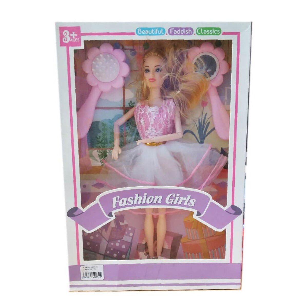 Muñeca Con Vestido Y Espejo 