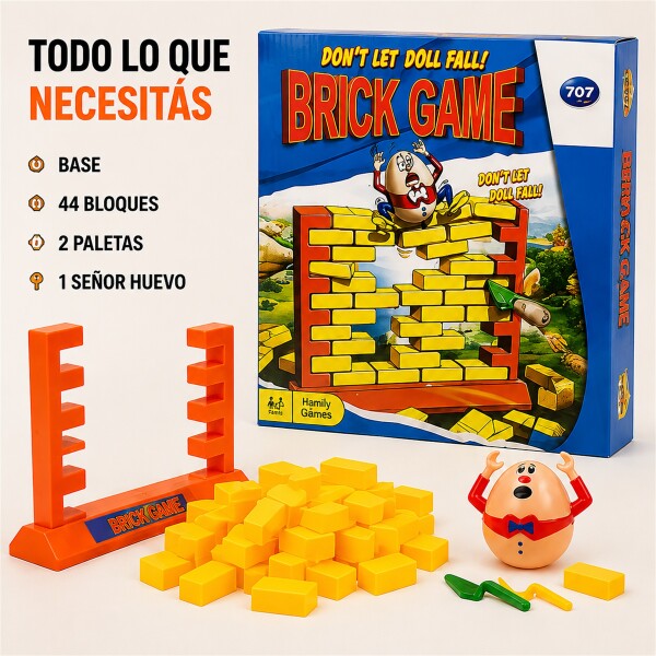 Juego de Habilidad Rompe Muro con 44 Bloques Amarillo 1