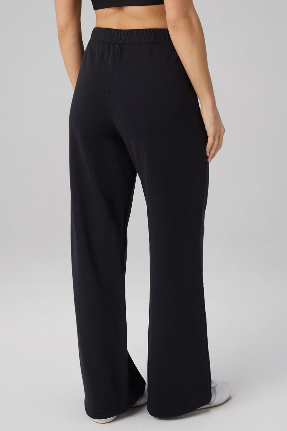 Pantalón Year Round Terry Wide Leg Sweatpant Mujer Black