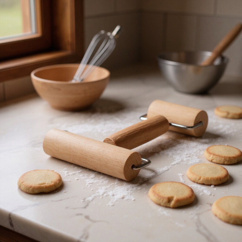 Rodillo De Amasar Ecológico 2 En 1 Sin Color