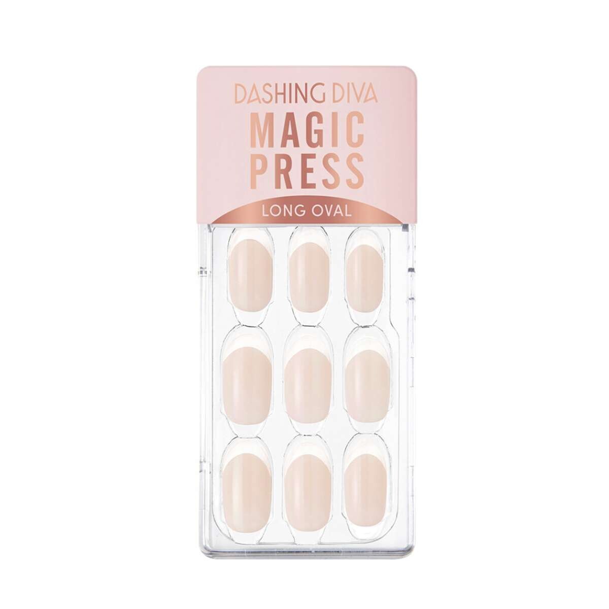 Uñas En Gel Listas (Press On) - Beige Glass Edge 