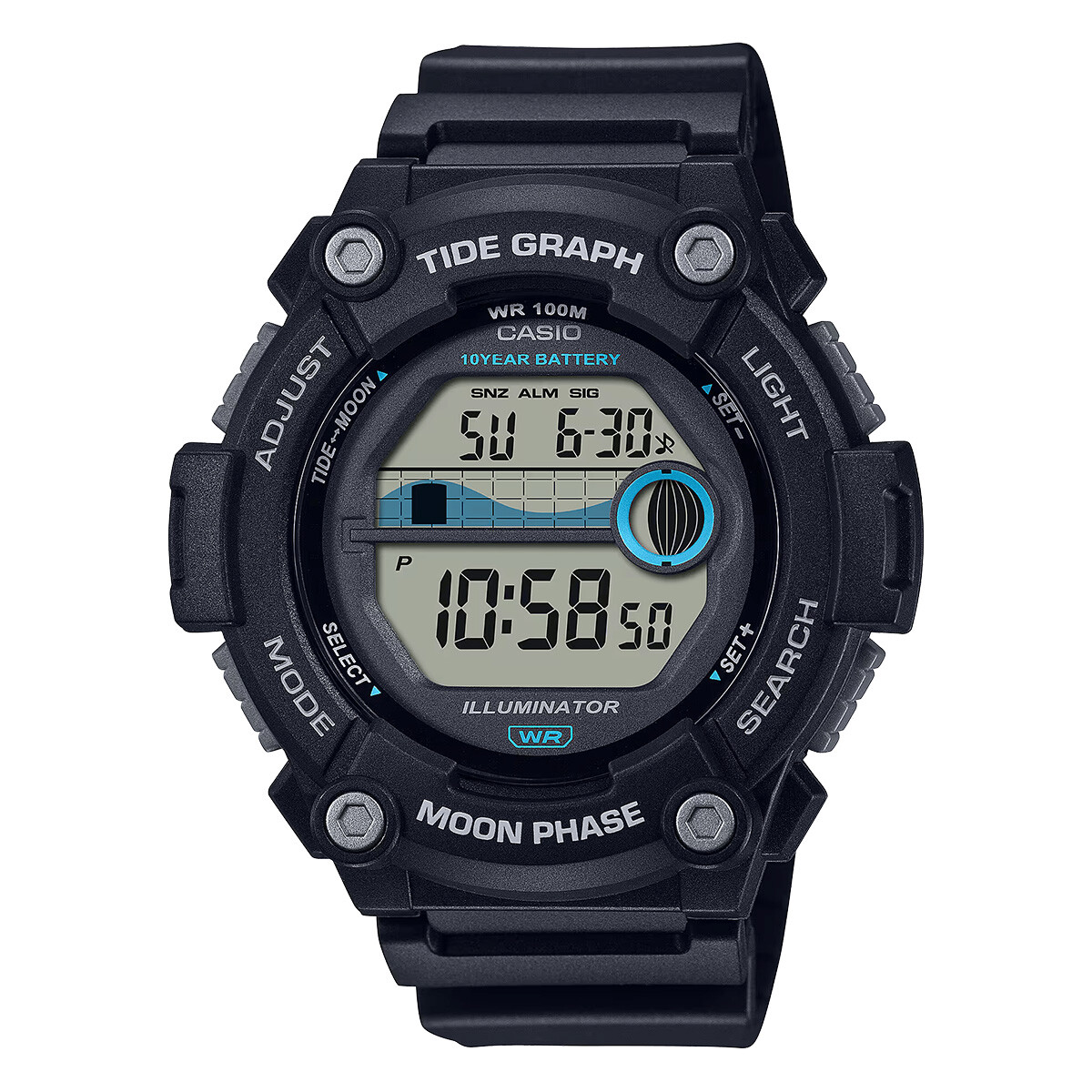 Reloj Casio Deportivo Digital Negro 