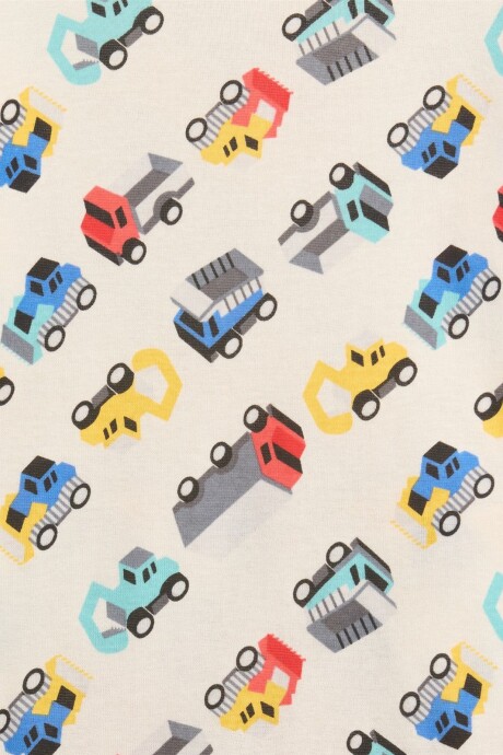 Pijama Toddler Niño Ivory Frost