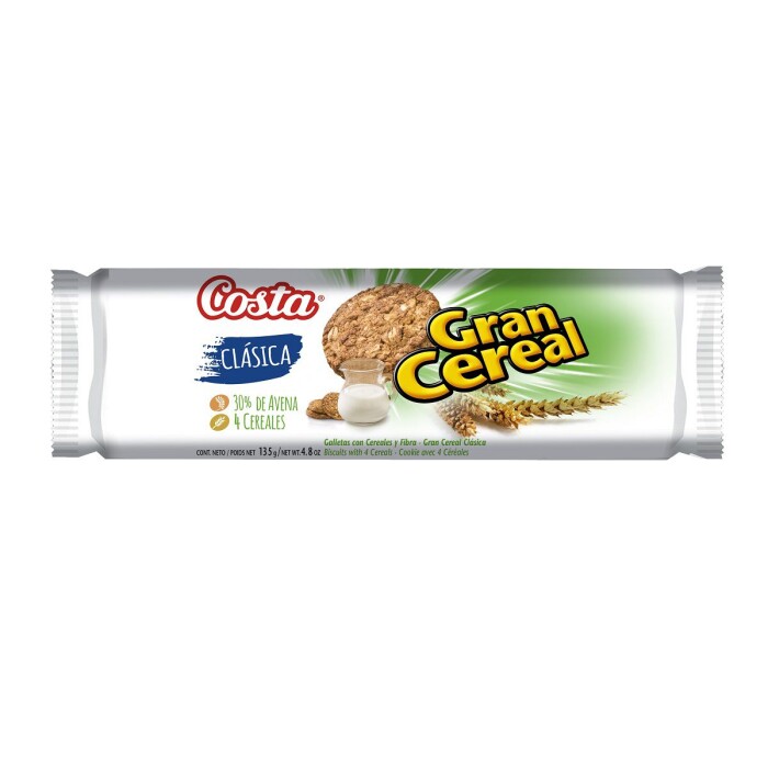 COSTA GRAN CEREAL CLASIC GALLETITA 135G única