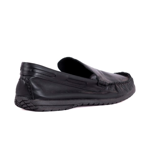 mocasín 100% cuero Negro