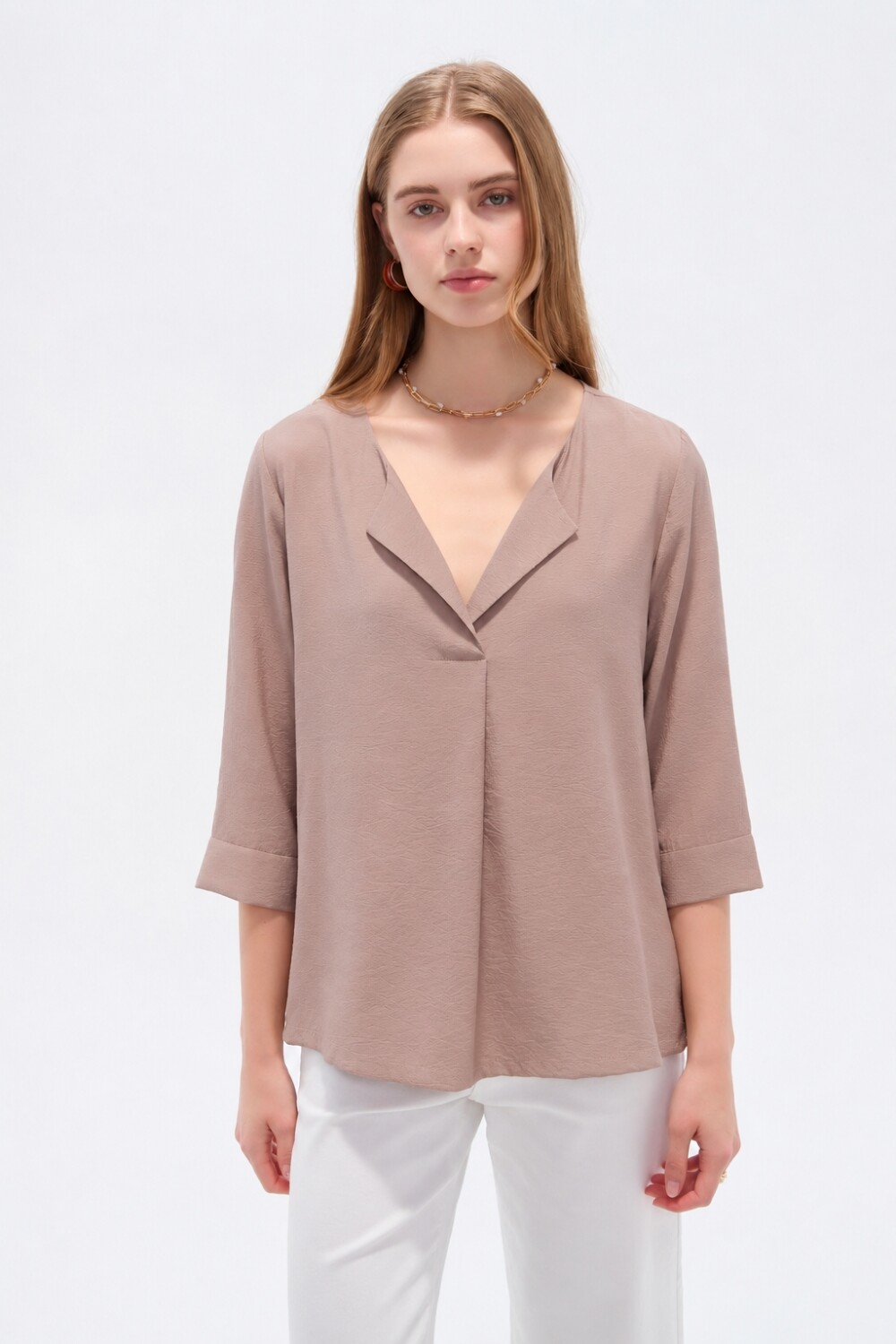 Blusa Zil Taupe Claro