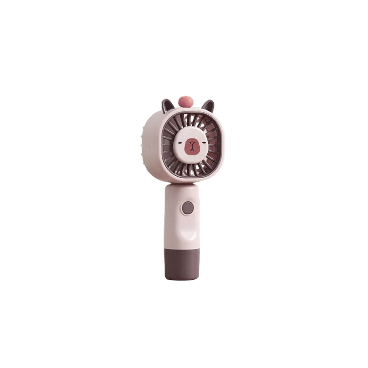 Mini ventilador portátil de escritorio gatito – recargable - Marron Oscuro 