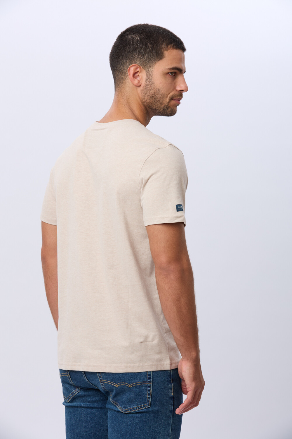 REMERA BÁSICA DE ALGODÓN Beige