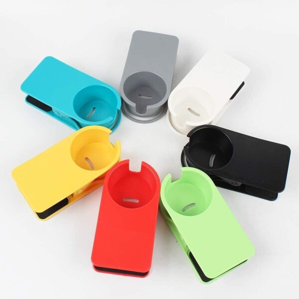 Soporte Vaso Taza Cafe Escritorio Mesa Pinza Posa Vaso Color Variante Blanco