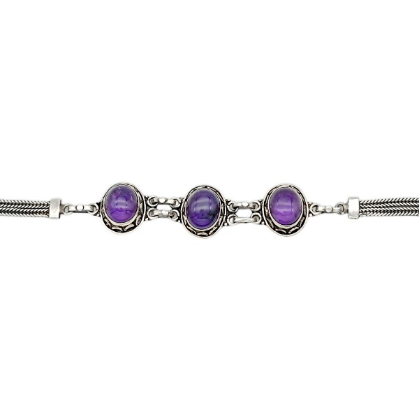 Pulsera Trilogy-Plata 925-Piedra amatista-PU3269 conpiedra