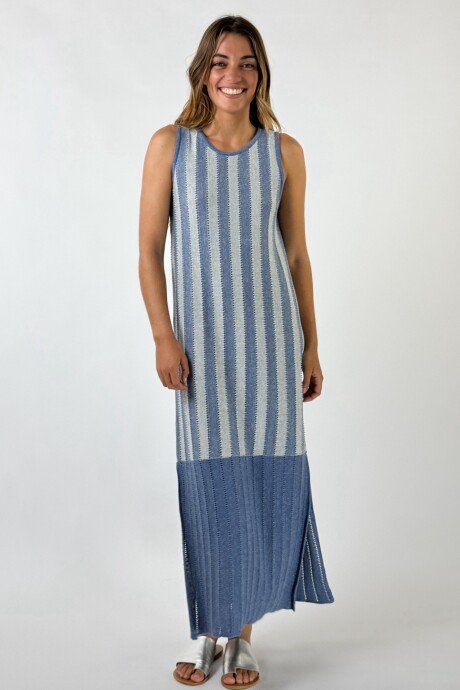 VESTIDO BAHAMA Celeste