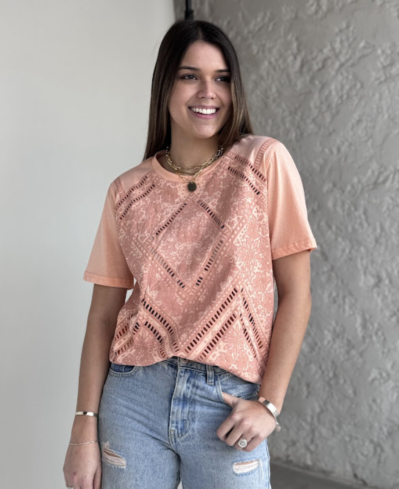 Remera Georgia salmón