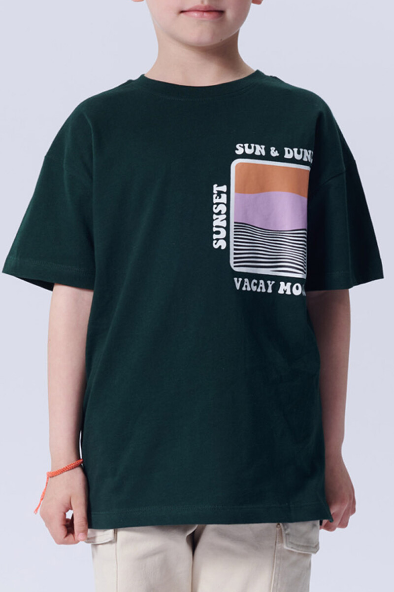 Remera estampada Vacay Mood Verde