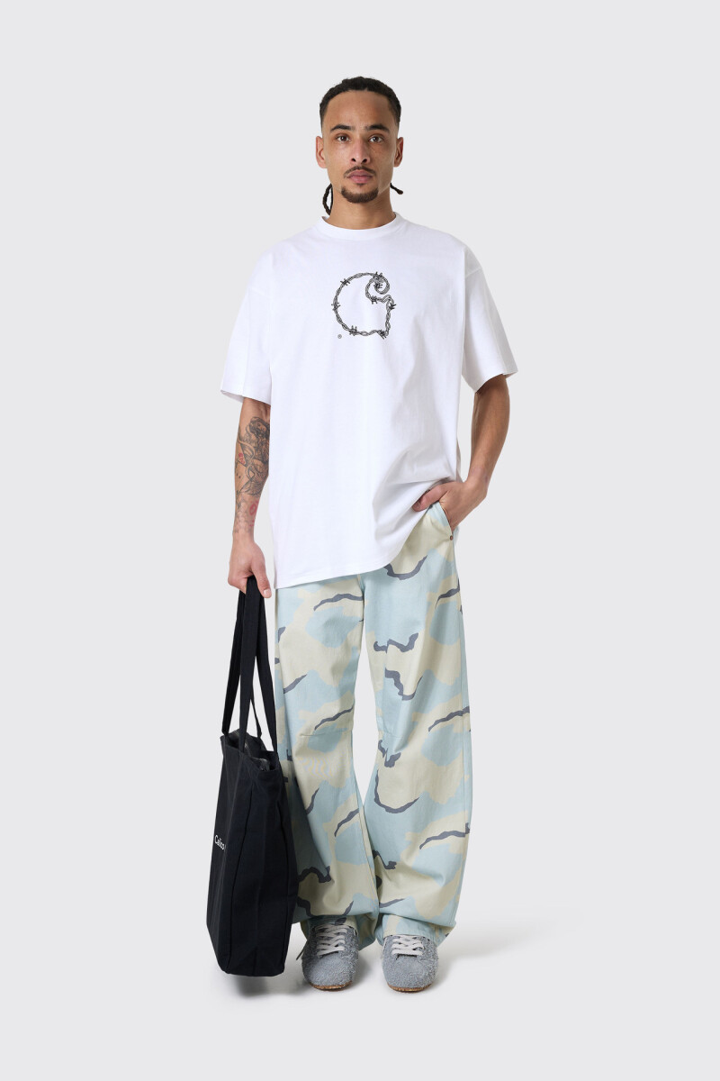 S/S Barbwire C T-Shirt Blanco