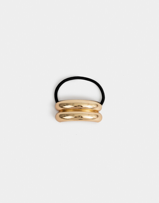 Gomitas Elásticas Cuff Gomita Elástica Con Aplique - Dorado