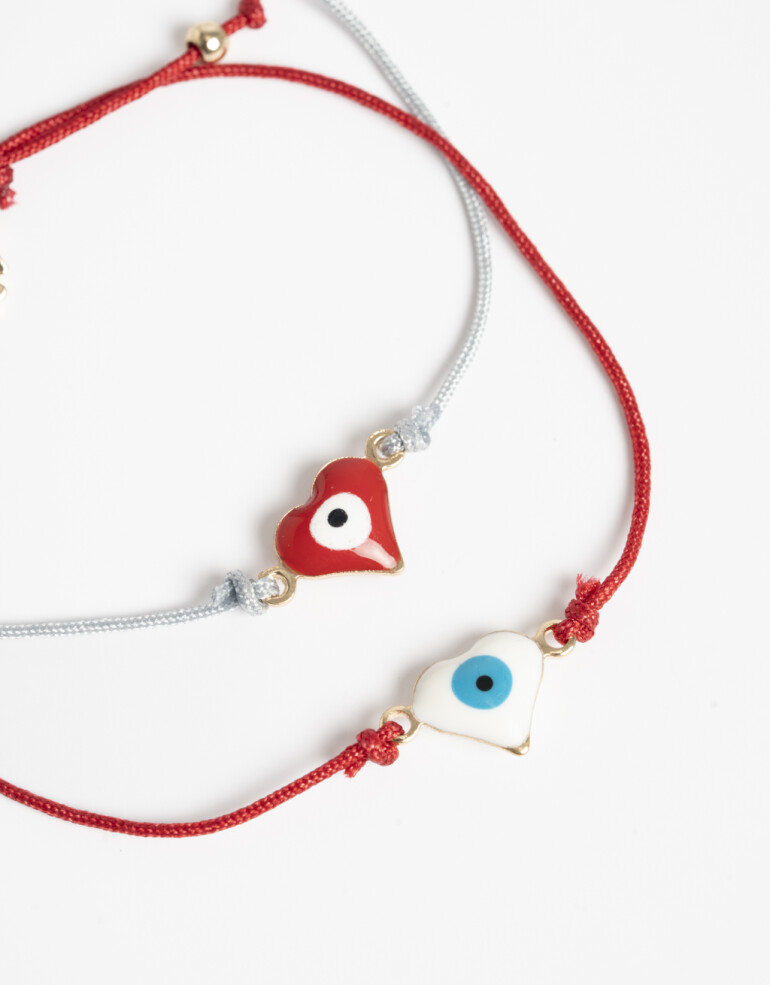 Pulseras Flexibles Sets Cordón Set De Pulseras Para Compartir - Dorado