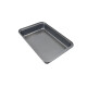 Asadera honda antiadherente rectangular 37,5x25,5x5 cm GRIS