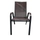 Silla Arye Paysandu beige de aluminio ligero Negro