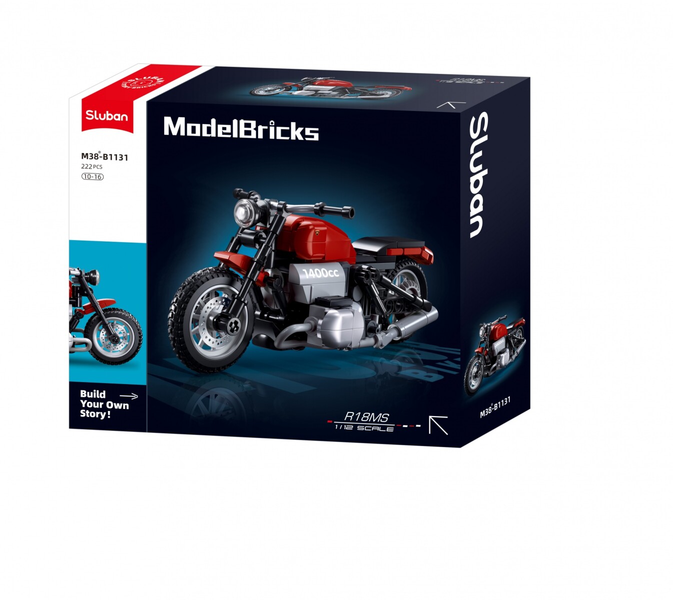 Sluban Bloques de construccion motocicleta R18MS 222 pcs 