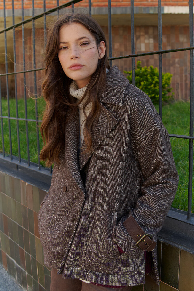 CHAQUETON ESPIGA CHOCOLATE