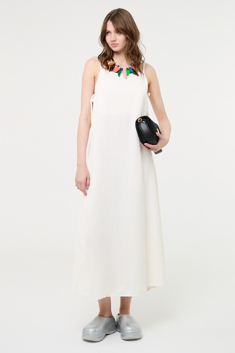 VESTIDO Manteca