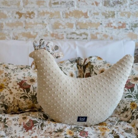 Almohada cojin de lactancia Gallina Beige