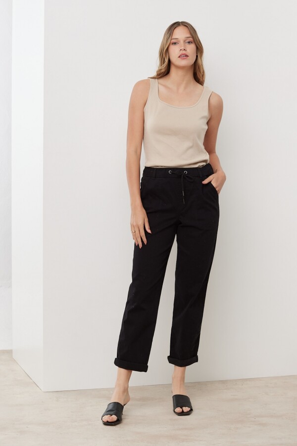 Pantalon Cargo Straight NEGRO