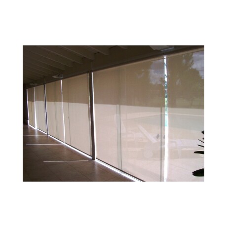 Cortina Roller Rustica Lumax 1.0x2.0mts Blanco