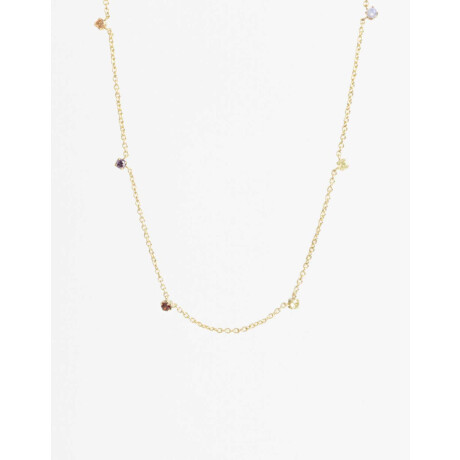 Collares Cortos Cubic zirconia Dorado