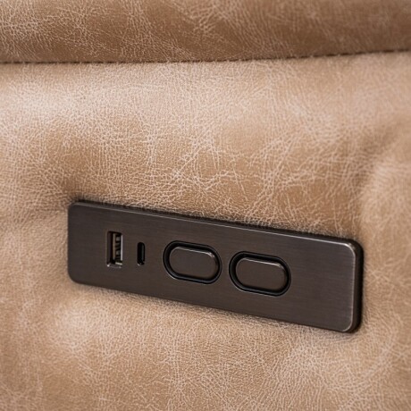 Sillón Reclinable Benson 1 Cuerpo Beige Beige