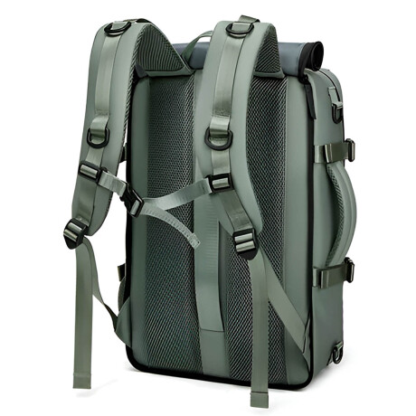Mochila Bolso Viaje Carry On Impermeable N 1 Laptop Verde