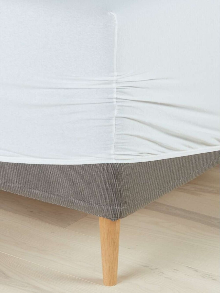 Sabana Bajera Jersey Jette 180X200X35 - Blanco 