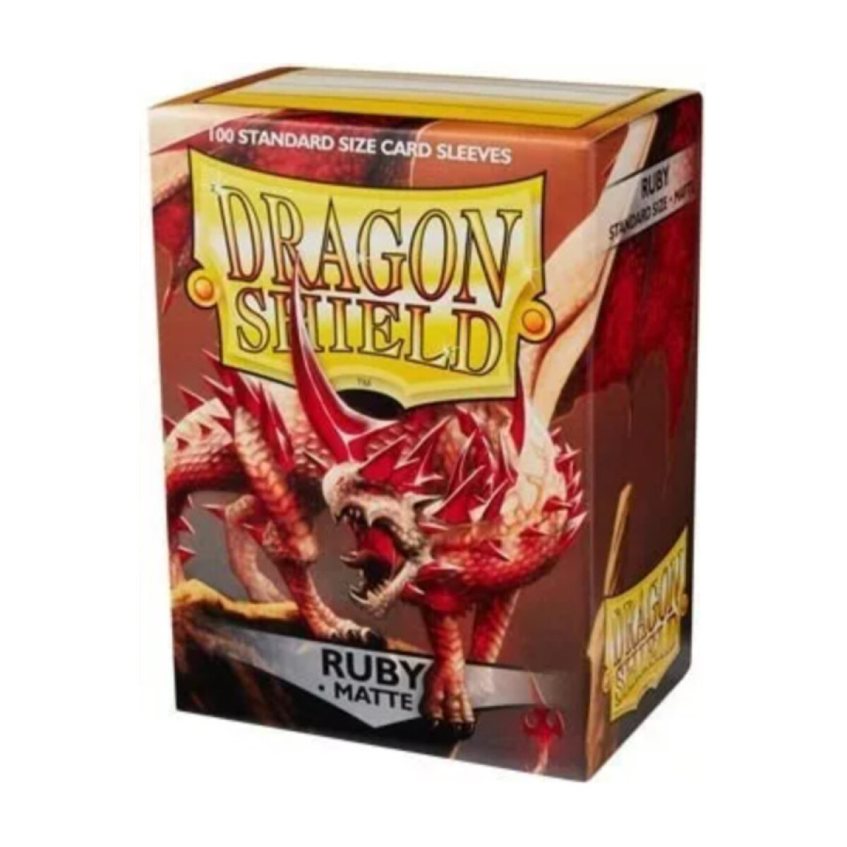 Dragon Shield: 100 Standard Sleeves - Ruby Matte 