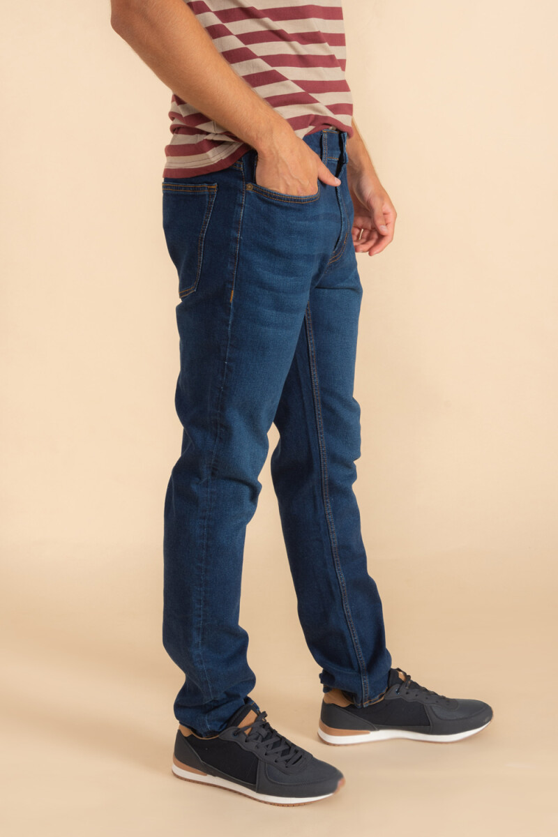 Pantalón de Jean Slim Azul Oscuro