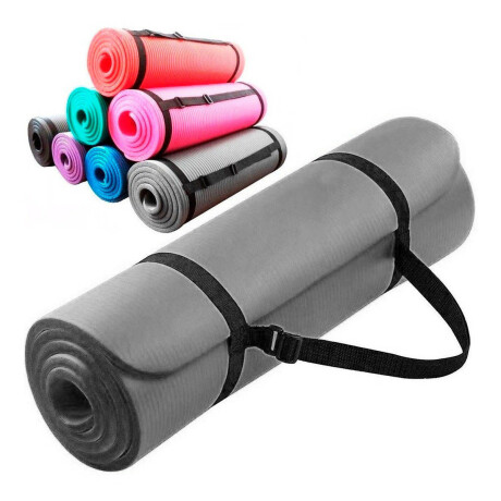 Colchoneta Yogamat Pilates Gimnasia Abdominales 10mm Gris