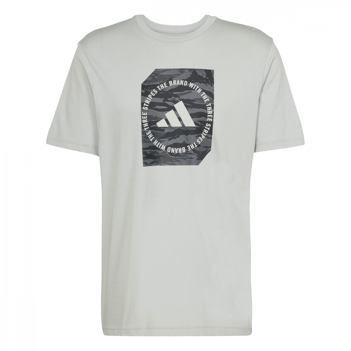 Remera Adidas M C CAMO BOX de Mujer - JI6762 - Gris 