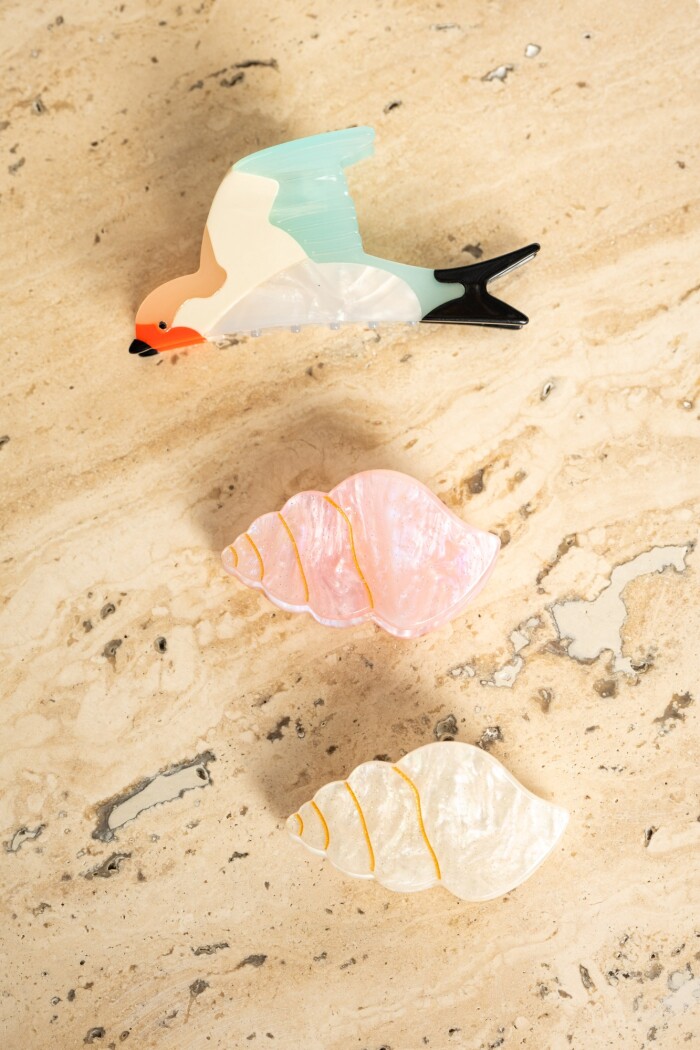 Broche Caracola Rosa