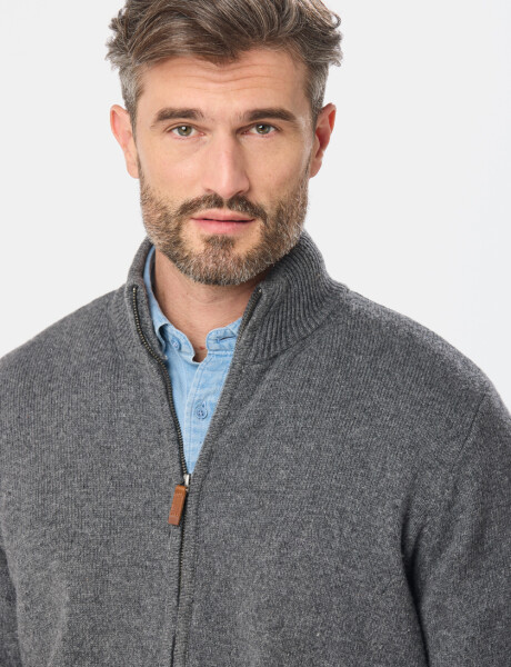 CAMPERA TEJIDA Gris