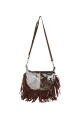 Morral con flecos Marron