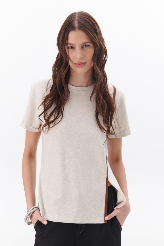 REMERA VERTICAL MELANGE