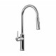 GRIFO CROMO BRILLO MONOC COCINA MESADA PULL-DOWN 1/2 PULGADA CROMO