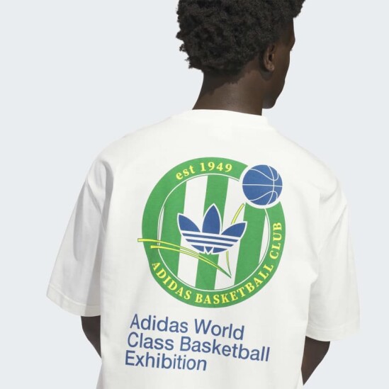 Remera Adidas Basketball Blanco