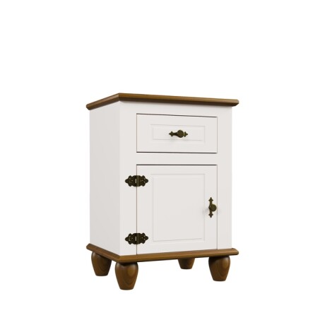 Mesa De Luz 1 Puerta 1 Cajón Blanca Joy SM-GB 45933 Mesa De Luz 1 Puerta 1 Cajón Blanca Joy SM-GB 45933