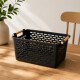 Cesto calado con asas 30 x 15 x 13 NEGRO