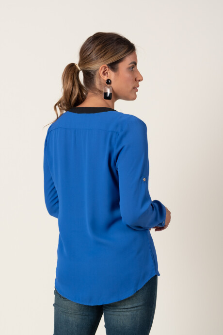 CAMISA DAIRA Azul Francia