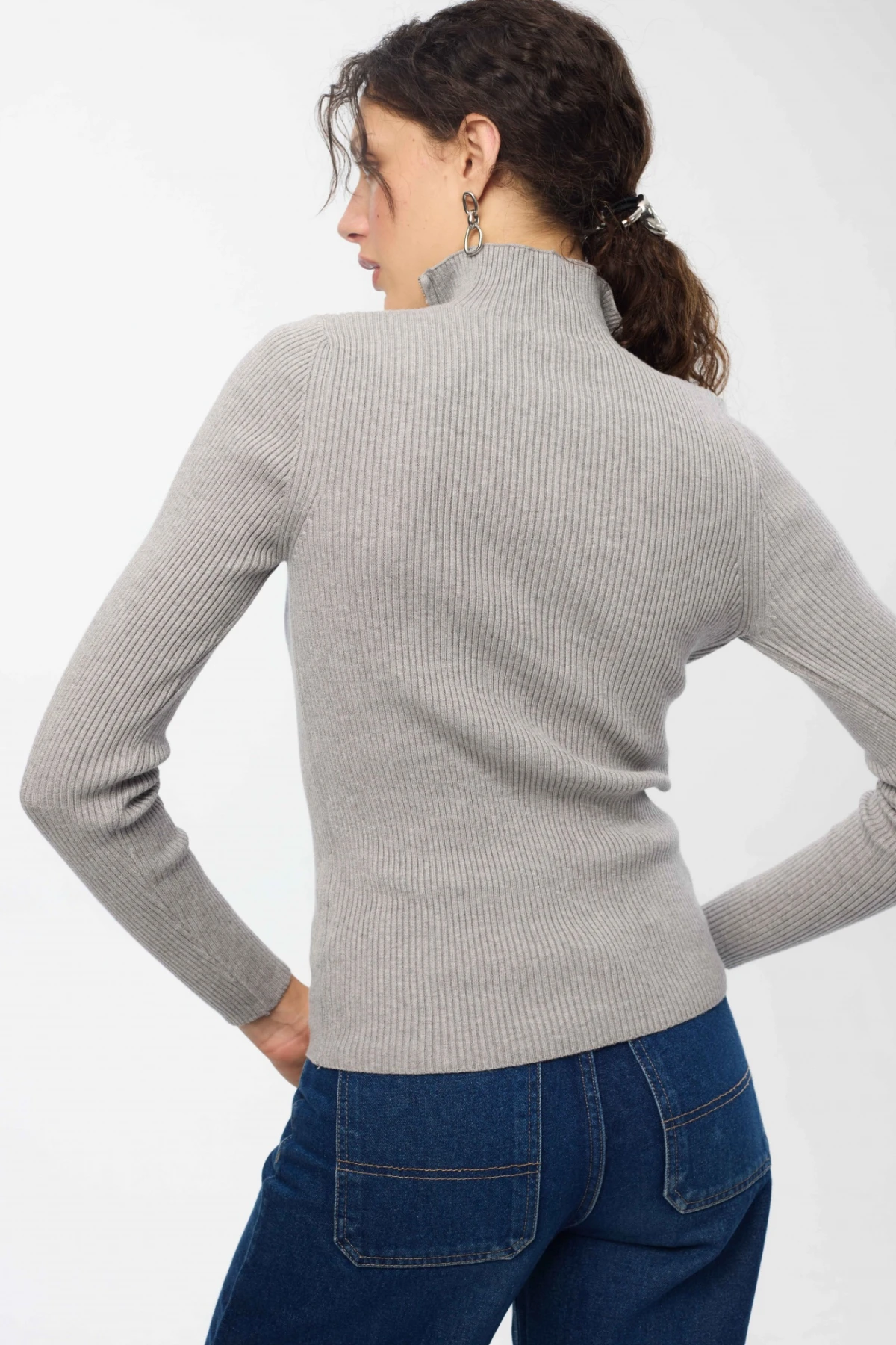 Buzo Zip Gris