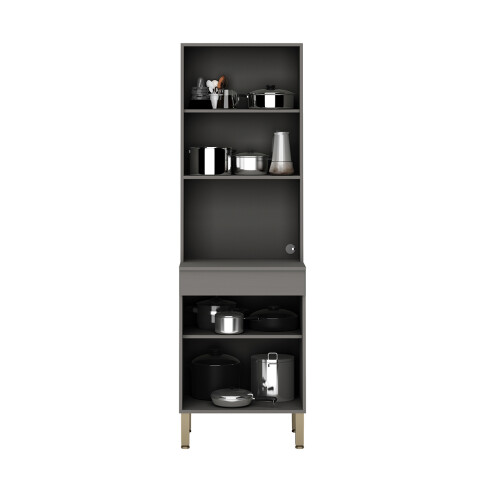 JUEGO COCINA MODULAR ARMARIO MICRO MOBILIARIO MDP LINE GRIS GAMAS DE GRIS