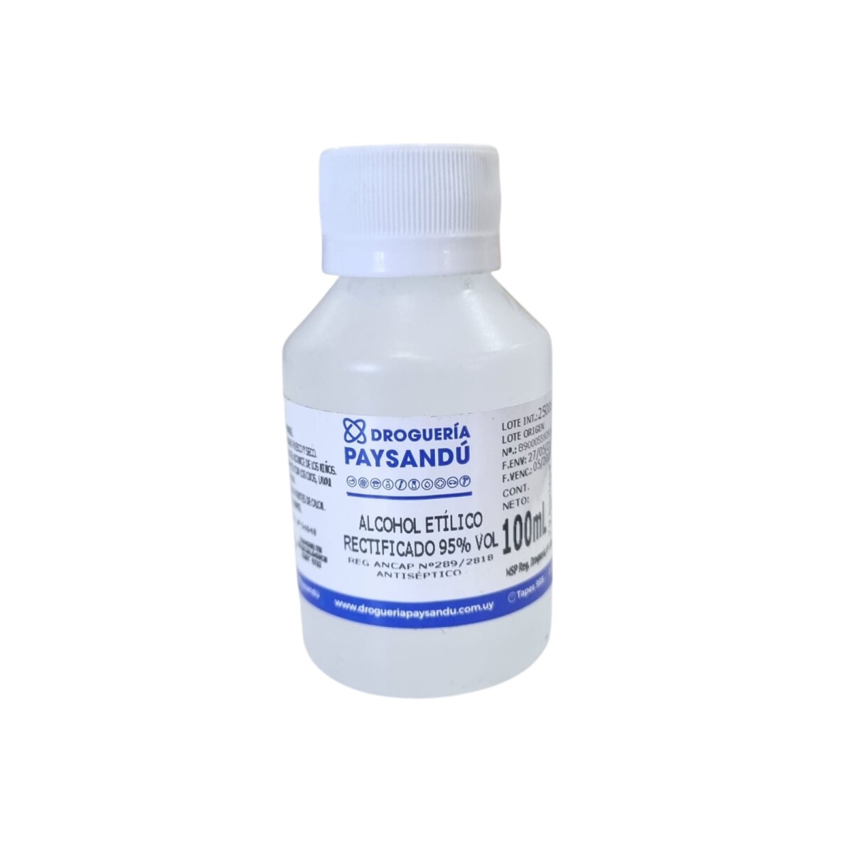 Alcohol Rectificado - 100 cc 