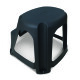 Banqueta 2 escalones soporta 100 kg NEGRO