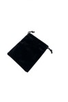 BOLSA DE GAMUZA 10X8 CM NEGRO